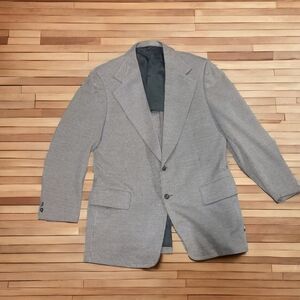 Reynolds Penland Men's Size 44R Blazer Vintage Sports Coat Brown Pinstripe